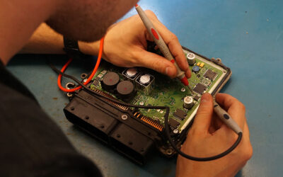 Engine control unit repair by a professional