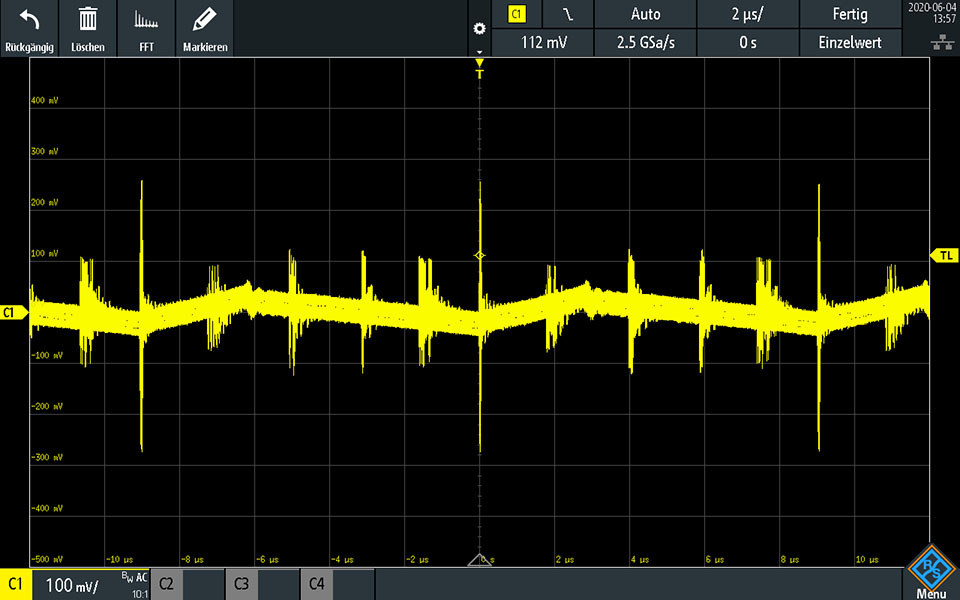 power supply measurement Measurement during a power supply unit repair